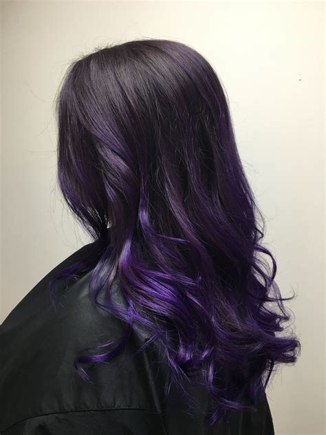 black hair and purple tips|black and purple hair texture.